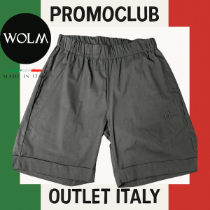 Къси панталони WOLM, черни, 79% памук, 18% други, 3% еластан, размер XS,Италия